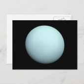 Foto des Planeten Uranus Postkarte (Vorne/Hinten)