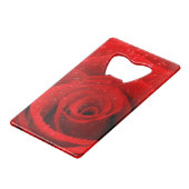 Foto des Rosen-Hintergrundes Geldbeutel Flaschenöffner (Rückseite Schrägansicht)