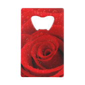 Foto des Rosen-Hintergrundes Geldbeutel Flaschenöffner (Rückseite)