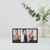 Foto des Schauspielerheadshot-Modell-3 Visitenkarte (Stehend Vorderseite)