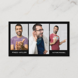 Foto des Schauspielerheadshot-Modell-3 Visitenkarte