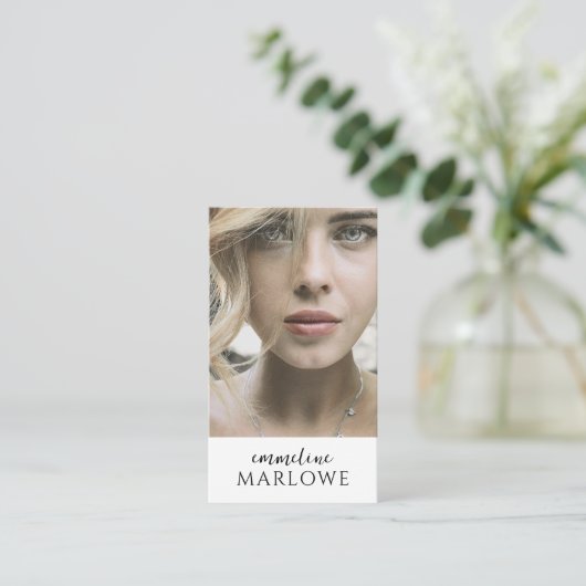 Foto des Schauspielers Visitenkarte (Stehend Vorderseite)