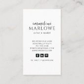 Foto des Schauspielers Visitenkarte (Rückseite)