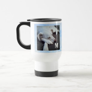Foto des Schlafens Hund Blue Sky Bible Verse Urspr Reisebecher
