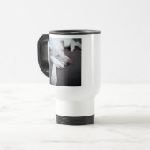 Foto des Schlafens Hund Speedy Erholung gut Reisebecher (Vorderseite Links)