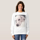 Foto des schönen Regal White Dog Sweatshirt (Vorne ganz)