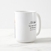 Foto des Sonnenuntergangs auf der Ozeanbibel Kaffeetasse (VorderseiteRechts)