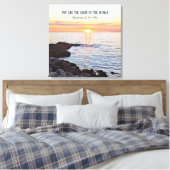 Foto des Sonnenuntergangs auf der Seeblesse Leinwanddruck (Insitu (Schlafzimmer))