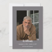 Foto des Sonnenuntergangs Einladung (Rückseite)