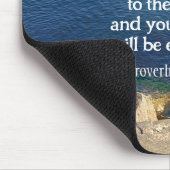 Foto des Sprichworts "Deep Blue Ocean" Bible Verse Mousepad (Ecke)