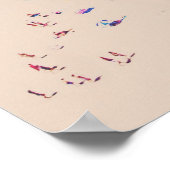 Foto des Strandes mit türkisfarbenem Wasser Poster (Ecke)