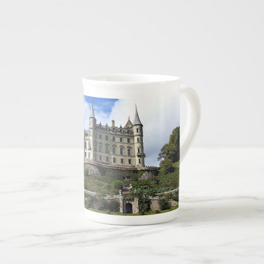 Foto des Sutherland Clans Burg Dunrobin Porzellantasse (Vorderseite Rechts)