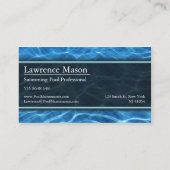 Foto des Swimmingpools - Visitenkarte (Rückseite)