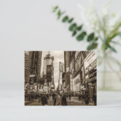 Foto des Times Square in New York Postkarte (Stehend Vorderseite)