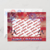 Foto des Unabhängigkeitstages Postkarte (Vorne/Hinten)