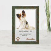 Foto des Vaters vom Hund Karte (Vorderseite)