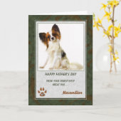 Foto des Vaters vom Hund Karte (Gelbe Blume)