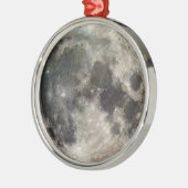 Foto des Vollmondes Ornament Aus Metall (Links)