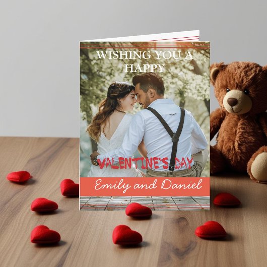 Foto des Wasserfarbenbären Valentinstag personalis