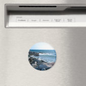 Foto des Wavy Atlantic Blue Magnet (In Situ (Geschirrspüler))