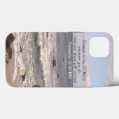 Foto des Wavy Ocean Shore Sprichwörter Bible Verse Case-Mate iPhone Hülle (Rückseite (Horizontal))