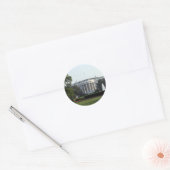 Foto des Weißen Hauses Runder Aufkleber (Umschlag)