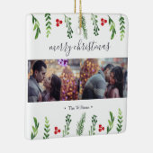 Foto des Winter-Laub-| Keramikornament (Rechts)