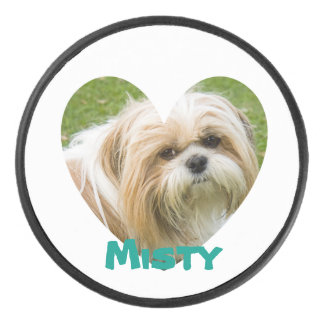 Foto Design für Herzrahmen Eishockey Puck