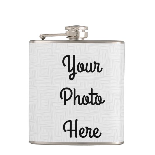 Foto/Design hinzufügen - Flasche mit HipHop Flachmann (Vorderseite)