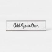 Foto/Design hinzufügen - Namensplatte Schreibtischnamensplakette (Vorderseite )