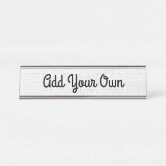 Foto/Design hinzufügen - Namensplatte Schreibtischnamensplakette