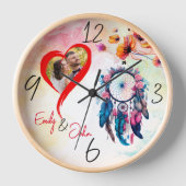Foto-Design mit benutzerdefinierter Name-Wall-Uhr Uhr (Vorderseite)