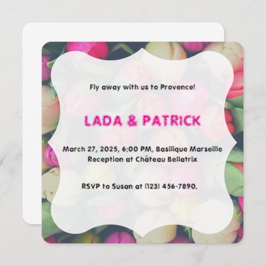 Foto Desti Einladung (Vorne/Hinten)