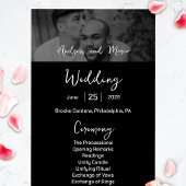 Foto Destination Boarding Pass Wedding Program