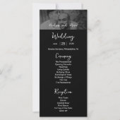 Foto Destination Boarding Pass Wedding Program (Vorderseite)
