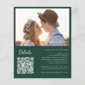 Foto Details QR Website Dunkle Grüne Hochzeit (Rückseite)