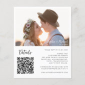 Foto Details QR Website Einladung Hochzeitsfeiern (Rückseite)