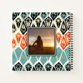 Foto Diamantmuster Atmungsaktivität Angst Notizblock (Rückseite)