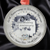 FOTO: Diamond, 60th Wedding Anniversary Ornaments Ornament Aus Metall