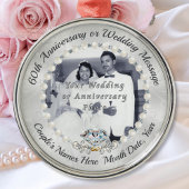 FOTO: Diamond, 60th Wedding Anniversary Ornaments Ornament Aus Metall