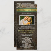 Foto Die Jagd ist über Camouflage Hochzeitsprogram Programm (Vorne/Hinten)