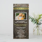 Foto Die Jagd ist über Camouflage Hochzeitsprogram Programm (Stehend Vorderseite)