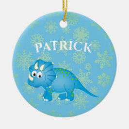 Foto Dinosaurier Niedlich Blue Kids Keramik Ornament
