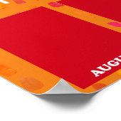 Foto-Display Mitarbeiter der Monatserkennung po Poster (Ecke)