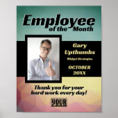 Foto Display Mitarbeiter des Monats oder Download Poster (Vorne)