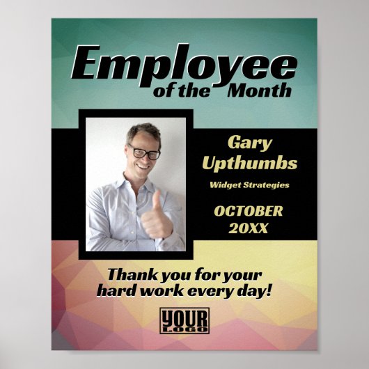 Foto Display Mitarbeiter des Monats oder Download Poster (Vorne)
