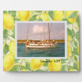 Foto Display Plaque mit Lemons Background Fotoplatte (Vorderseite)
