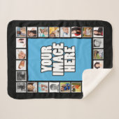 Foto DIY Collage Personalisiert Sherpadecke (Vorderseite (Horizontal))