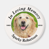 Foto Dog Memorial Magnet (Vorne)
