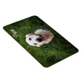 Foto Dog Name Easy Template Pet Welpe hinzufügen Magnet (Rechte Seite)